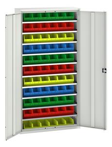 Bott Verso Basic Tool Cupboards Cupboard with shelves Verso 1050x350x2000H 10 Shelf Storage Bin Cupboard